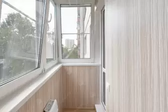 Отделка балкона МДФ с утеплением и остеклением