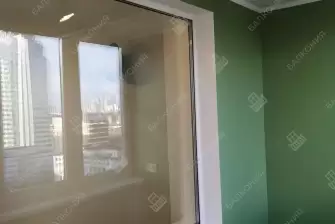 Остекление и отделка балкона Сапожок  гипсокартоном под покраску и ламинатом