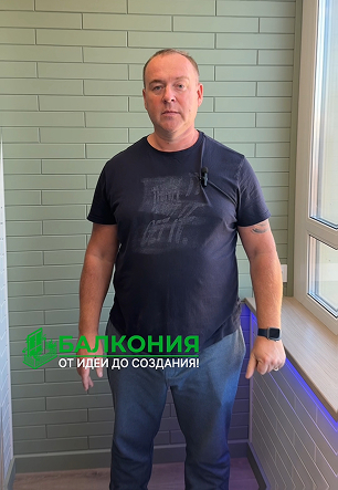 Отделка стеновым паркетом лоджии 