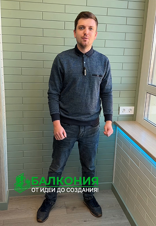 Отделка кварц-винилом балкона с тёплым полом